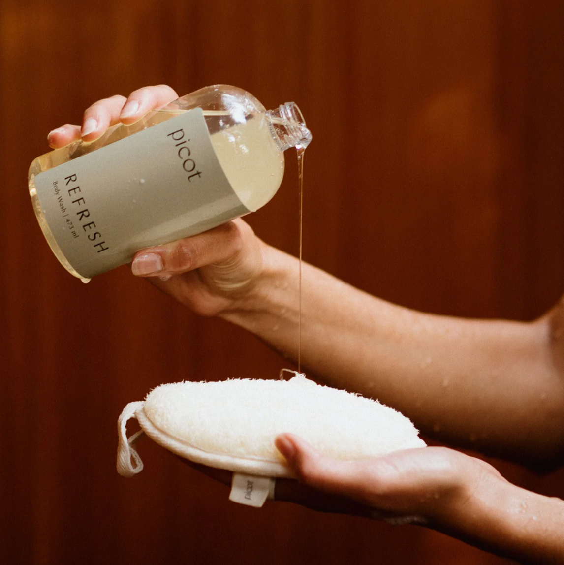 Natural Hemp and Cotton Loofah