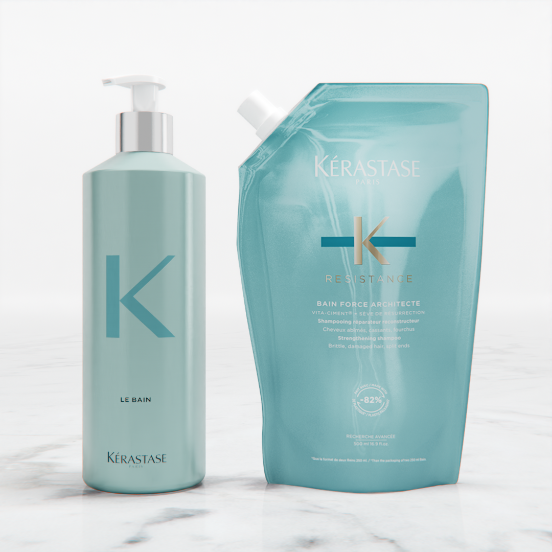 Refill Pouch + Bottle Duo - Resistance Bain Force Architecte